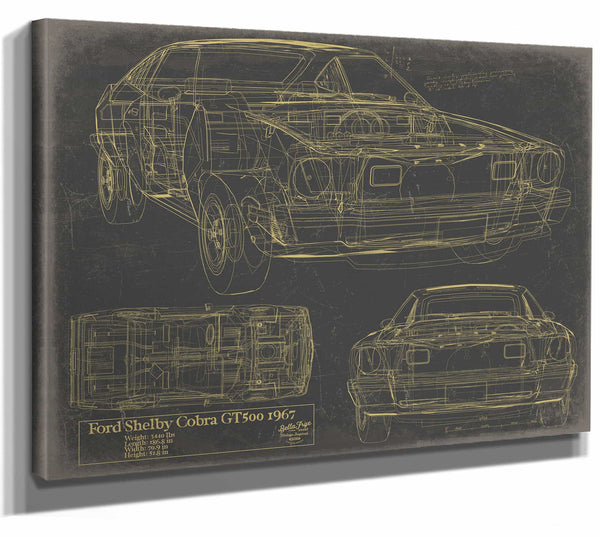 Ford Mustang Cobra 1967 Wall Art from Bella Frye.