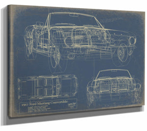 Ford Mustang Convertible 1967 Fbm Wall Art from Bella Frye.