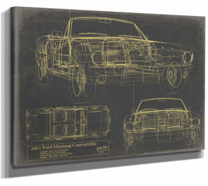 Ford Mustang Convertible 1967 Fbm Wall Art from Bella Frye.