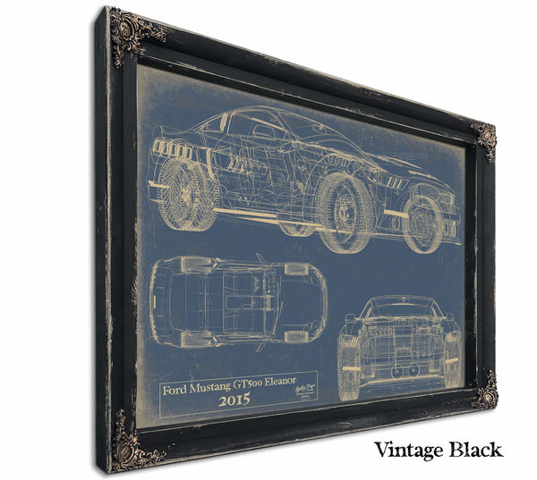 Ford Mustang gt500 Eleanor 2015 Wall Art from Bella Frye.