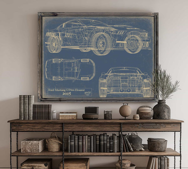 Ford Mustang gt500 Eleanor 2015 Wall Art from Bella Frye.