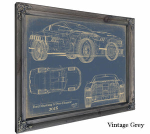 Ford Mustang gt500 Eleanor 2015 Wall Art from Bella Frye.