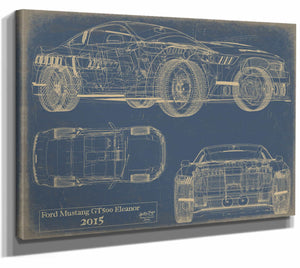 Ford Mustang gt500 Eleanor 2015 Wall Art from Bella Frye.