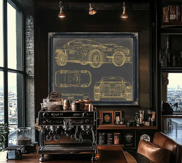 Ford Mustang gt500 Eleanor 2015 Wall Art from Bella Frye.