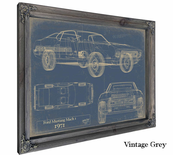 Ford Mustang Mach 1 1971 James Bond Wall Art from Bella Frye.