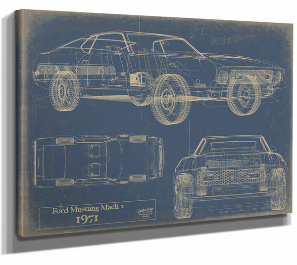 Ford Mustang Mach 1 1971 James Bond Wall Art from Bella Frye.