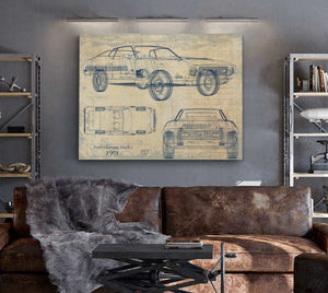 Ford Mustang Mach 1 1971 James Bond Wall Art from Bella Frye.