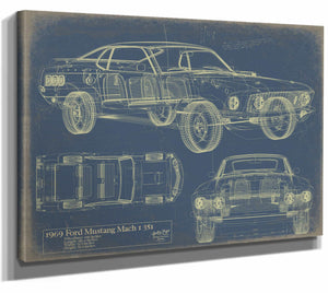 Ford Mustang Mach 1 351 1969 Wall Art from Bella Frye.