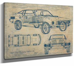 Ford Mustang Mach 1 351 1969 Wall Art from Bella Frye.