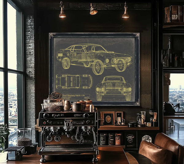 Ford Mustang Mach 1 351 1969 Wall Art from Bella Frye.