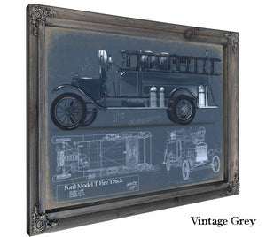 Ford T Firetruck r2 Fbmford Model T Fire Truck Car Only Wall Art from Bella Frye.