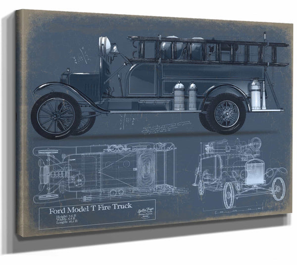 Ford T Firetruck r2 Fbmford Model T Fire Truck Car Only Wall Art from Bella Frye.