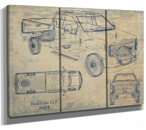 Ford f250 Xlt 2015 Wall Art from Bella Frye.