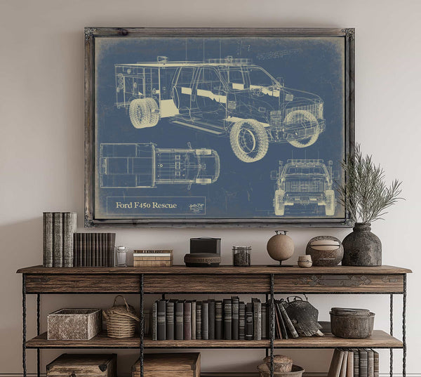 Ford f450 Rescue Wall Art from Bella Frye.