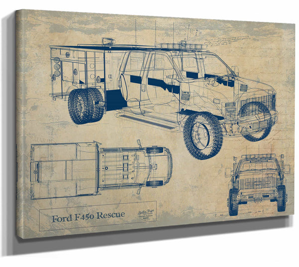 Ford f450 Rescue Wall Art from Bella Frye.