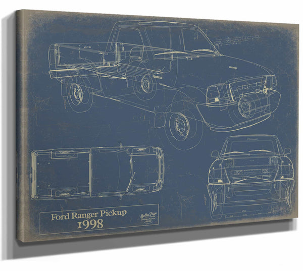 Ford Ranger Pickup 1998 Wall Art from Bella Frye.