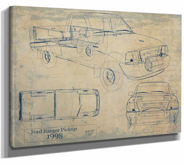 Ford Ranger Pickup 1998 Wall Art from Bella Frye.