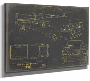 Ford Ranger Pickup 1998 Wall Art from Bella Frye.