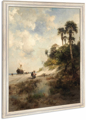 Fort George Island Florida By Thomas Moran