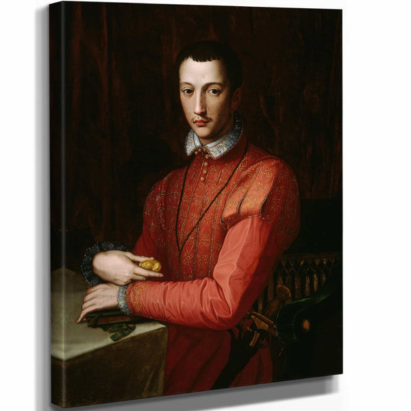 Alessandro Allori 11" x 14" / Stretched Canvas Wrap Francesco De’ Medici C By Alessandro Allori