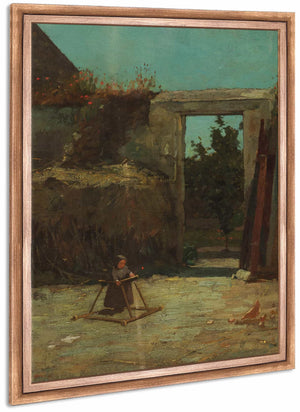 French Farmyard By Winslow Homer