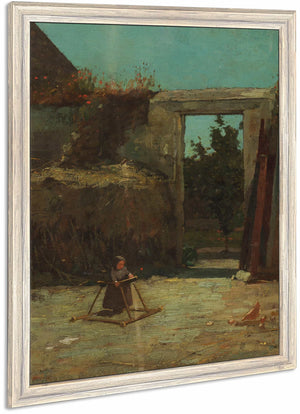 French Farmyard By Winslow Homer