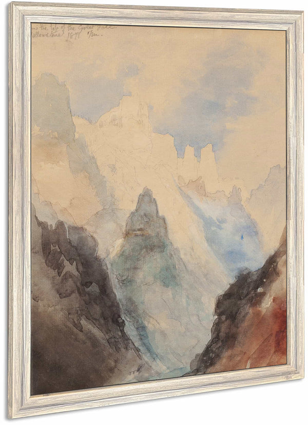 From The Top Of Great Fall Yellowstone By Thomas Moran