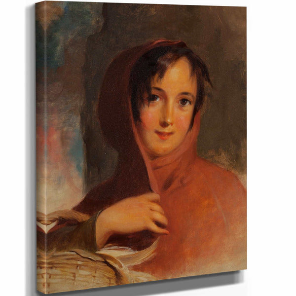 Thomas Sully 11" x 14" / Stretched Canvas Wrap Gatherer Of Chips By Thomas Sully