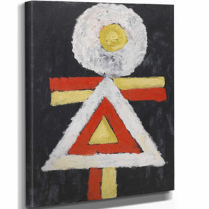 Marsden Hartley 11" x 14" / Stretched Canvas Wrap Geometric Figure (1889 – 1943) By Marsden Hartley