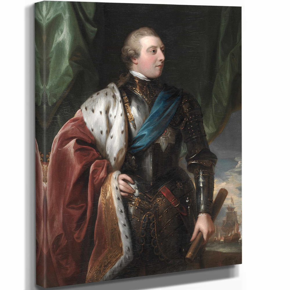 Benjamin West 11" x 14" / Stretched Canvas Wrap George Iii By Benjamin West