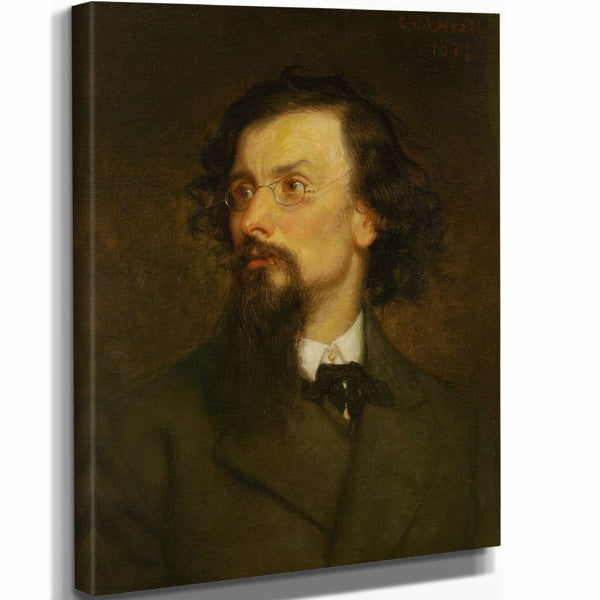 George Peter Alexander Healy 11" x 14" / Stretched Canvas Wrap George Inness By George Peter Alexander Healy