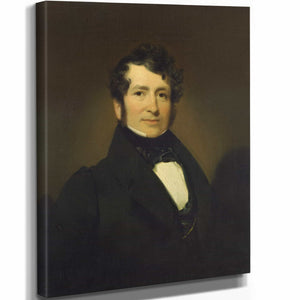 Henry Inman 11" x 14" / Stretched Canvas Wrap George Pope Morris By Henry Inman