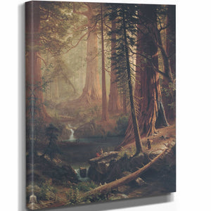 Albert Bierstadt Giant Redwood Trees Of California By Albert Bierstadt