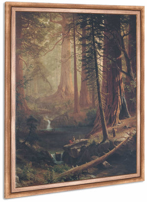 Giant Redwood Trees Of California By Albert Bierstadt