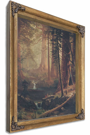 Giant Redwood Trees Of California By Albert Bierstadt