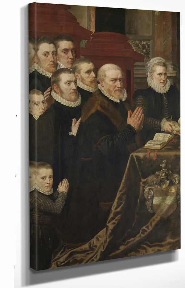 Adriaen Thomasz Key Gillis De Smidt And Seven Of His Children By Adriaen Thomasz Key