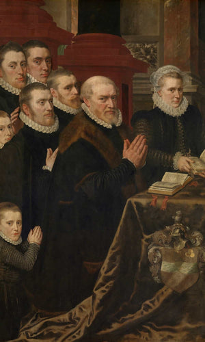 Adriaen Thomasz Key Gillis De Smidt And Seven Of His Children By Adriaen Thomasz Key