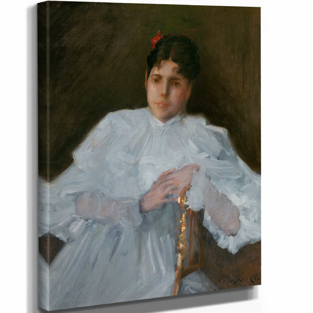 William Merritt Chase Girl In White By William Merritt Chase