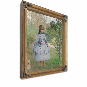 Girl With Dog By Claude Monet