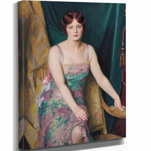 William Mcgregor Paxton 11" x 14" / Stretched Canvas Wrap Glitter By William Mcgregor Paxton