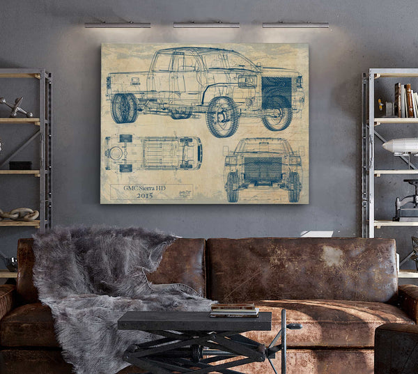 Gmc Sierra Hd 2015 Wall Art from Bella Frye.