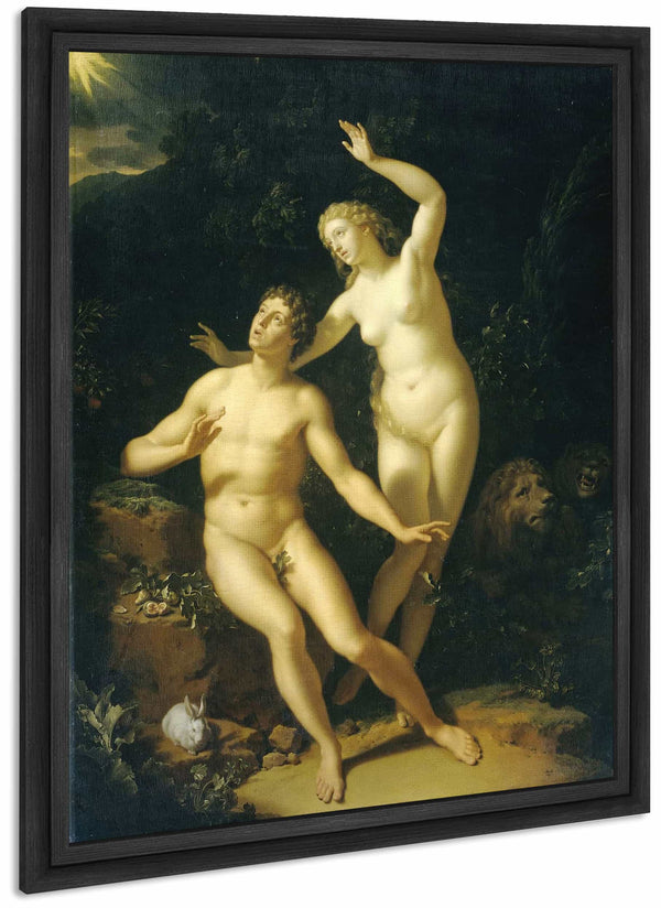 God Holds Adam And Eve Responsible By Adriaen Van Der Werff