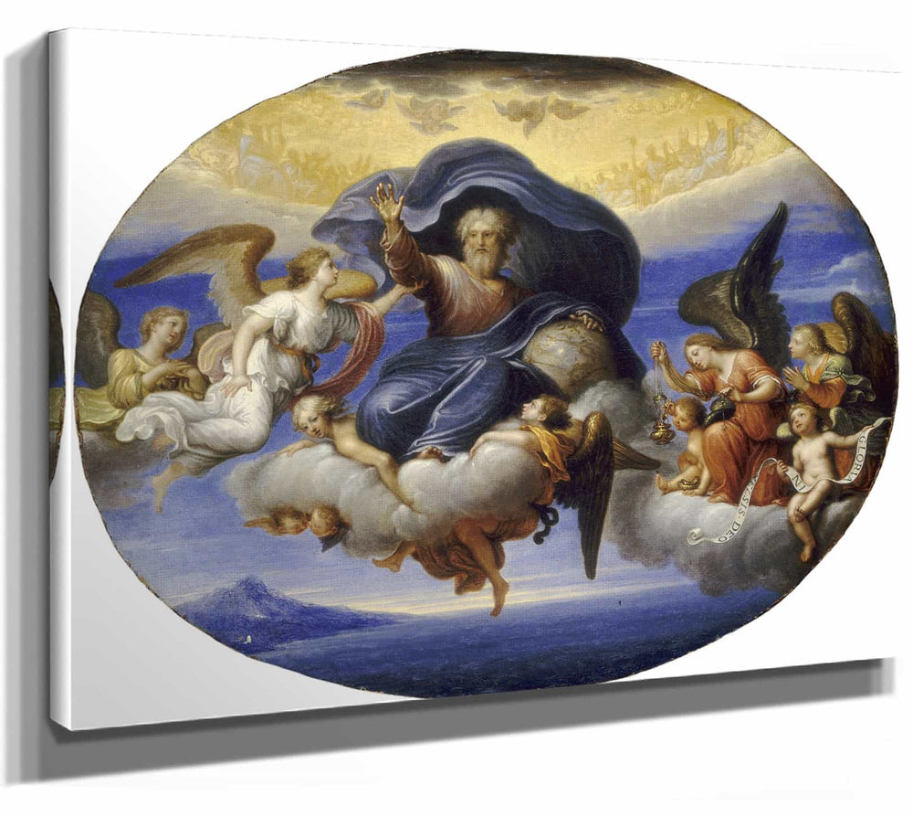 Circle Of Pierre Mignard I God The Father By Circle Of Pierre Mignard I