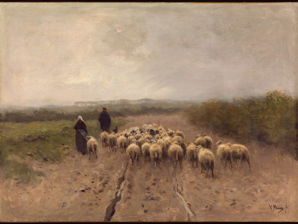 Anton Mauve Going To Pasture By Anton Mauve