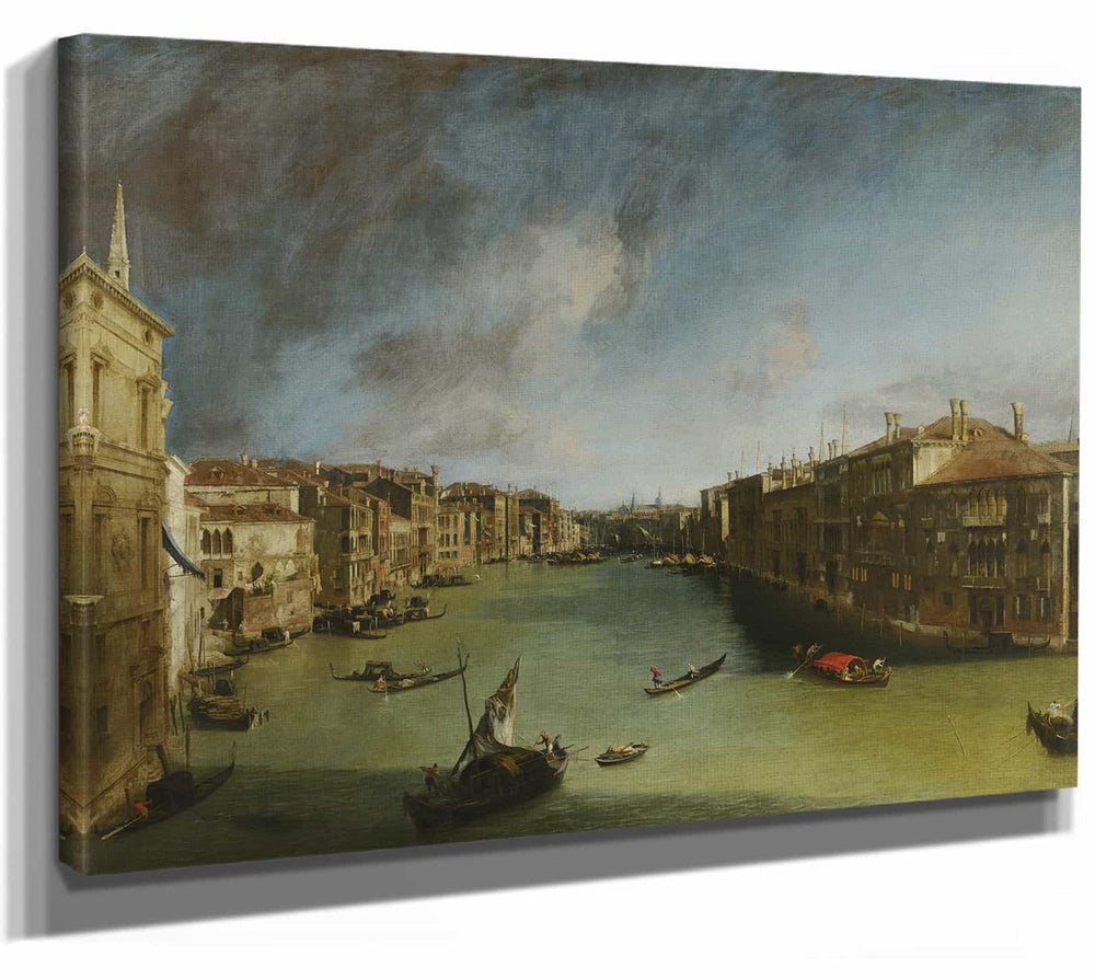 Canaletto Grand Canal From Palazzo Balbi Towards The Rialto By Canaletto