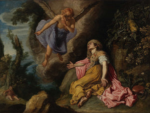 Pieter Lastman Hagar And The Angel By Pieter Lastman