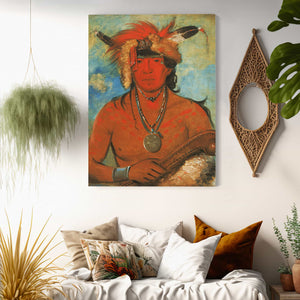 George Catlin Hah Je Day Ah Shee Meeting Birds A Brave By George Catlin