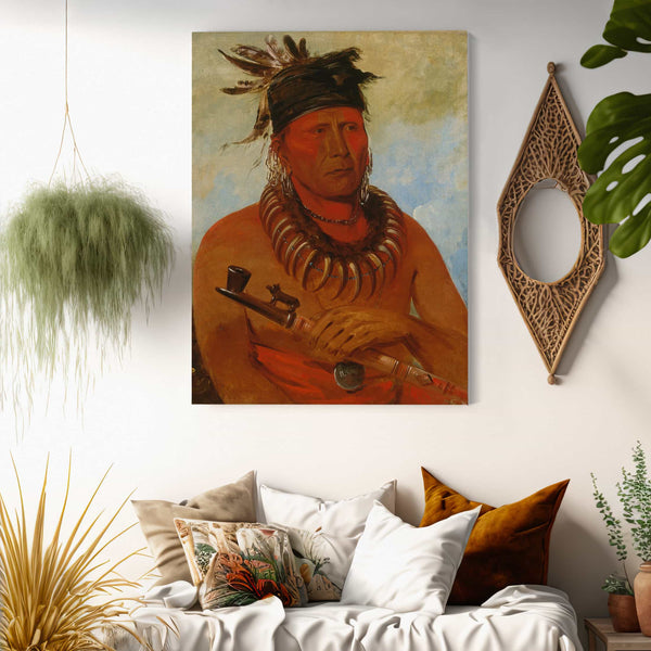 George Catlin Haw Che Ke Sug Ga He Who Kills The Osages Chief Of The Tribe By George Catlin