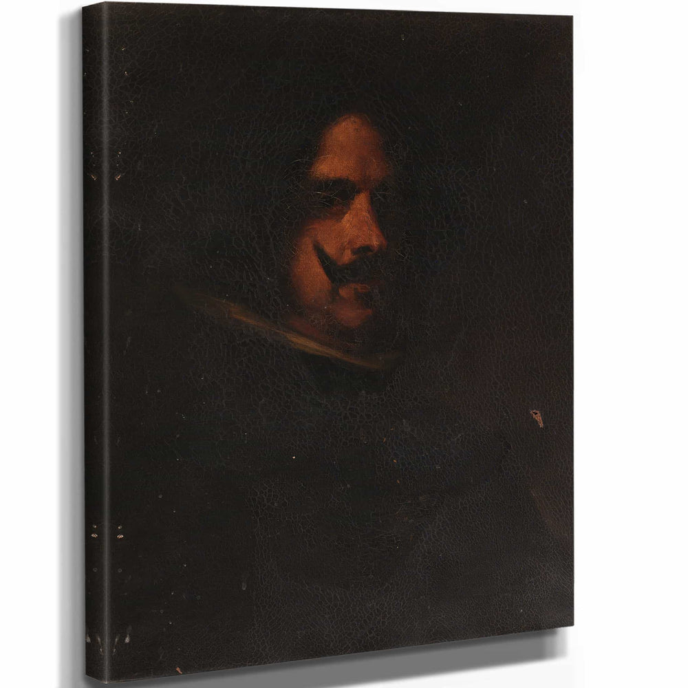 William Merritt Chase 11" x 14" / Stretched Canvas Wrap Head Of A Man By William Merritt Chase