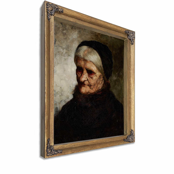 Head Of An Old Woman By Robert Koehler